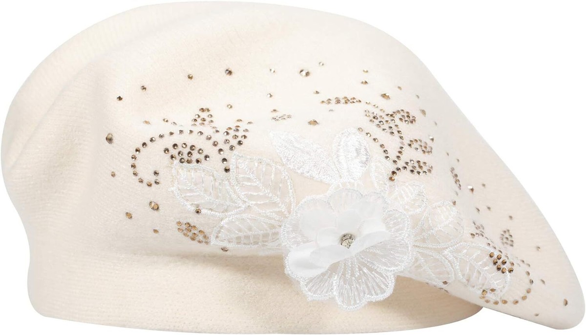 ZLYC Womens French Beret hat, Reversible Solid Color  display picture 3