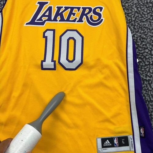 Los Angeles Lakers Nash #2 Jersey Shirt Youth Large 14-16 Adidas Sleeveless New - Picture 4 of 8