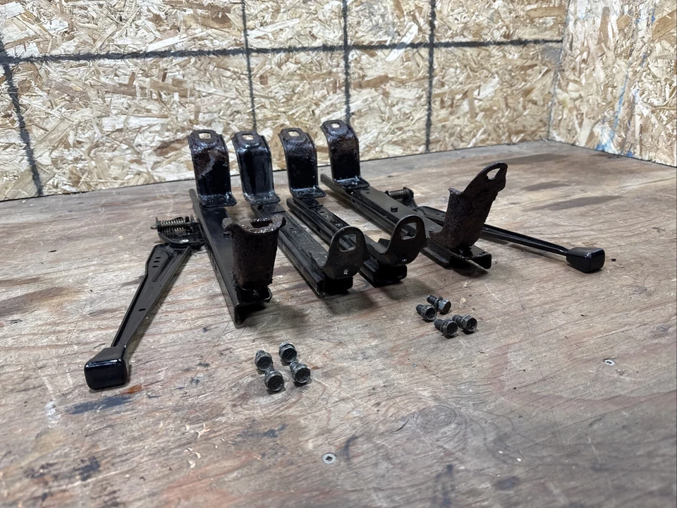 Juego de rieles de oruga asiento delantero Toyota Land Cruiser FJ62 1986-1990 L&R Foto 2 de 4