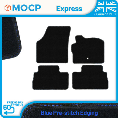 Express with Blue Pre-Stitch Trim Car Mats to fit Land Rover Freelander 2 Pre...