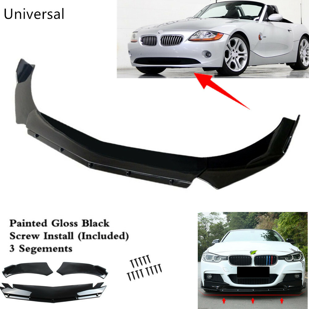 Add-on Universal Front Bumper Spoiler Body Kit Lip Fit For BMW Z4