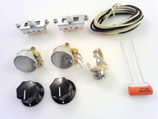 True Custom Shop Wiring Kit For Fender Mustang Guitars White Switches CTS Pots