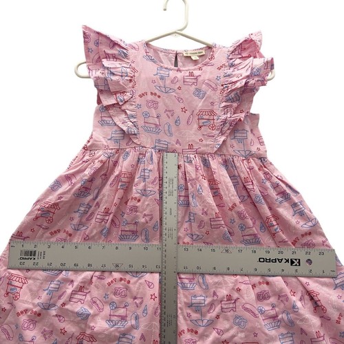 NEW TUCKER + TATE Kids Girls Sweet Flutter Dress Pink Hot Dog Stand Size 8 0032 - Picture 2 of 12