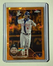 2023 Topps Chrome Sapphire Eric Haase Orange Sapphire /25 Tigers SP