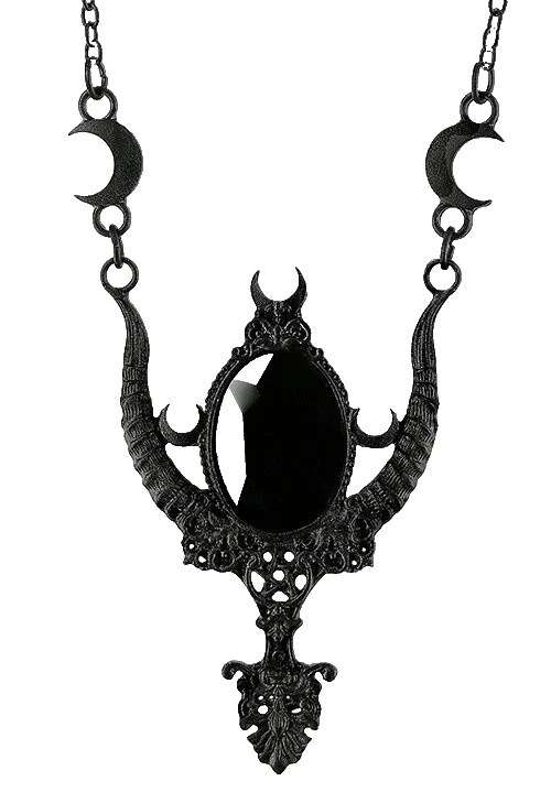 Collares y colgantes De moda Negro de cuerno