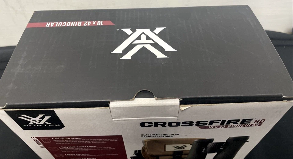 Vortex CF-4312 10x42 Full Size Waterproof Binoculars - Green - Image 4 of 4