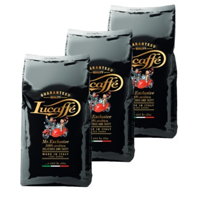 3kg Lucaffe MR. EXCLUSIVE 100% Arabica Kaffee, ganze Bohnen - Mondo Barista