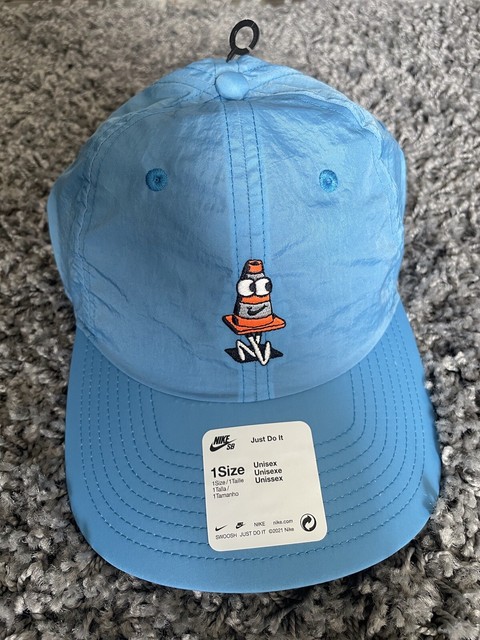 Nylon Blue Hat Cap Strapback Skateboard 