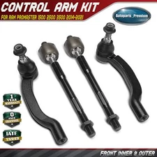 4Pcs Front Inner & Outer Tie Rod End for Ram ProMaster 1500 2500 3500 2014-2021