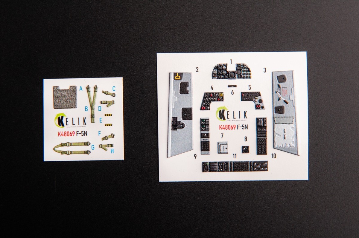 F-5N interior 3D decals for AFV Club kit 1/48 Kelik K48069 | eBay