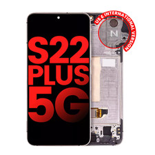 OLED Assembly w/ Frame for Galaxy S22 Plus 5G US/Intl, Aftermarket, Pink Gold