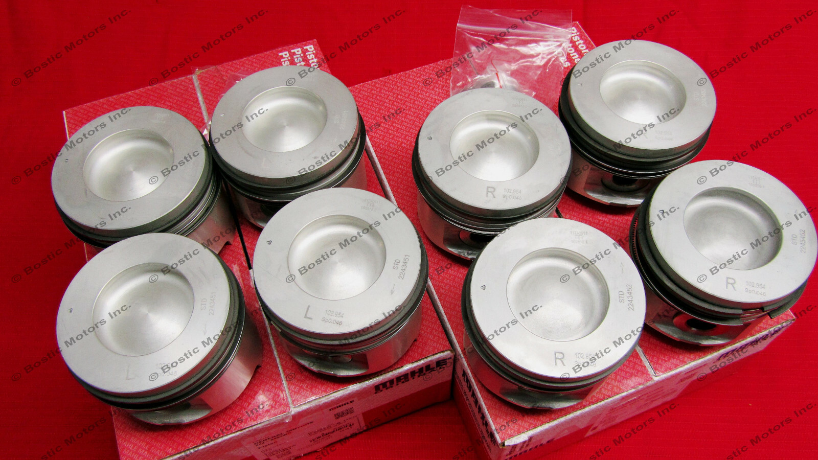 6.6L Duramax LB7 Pistons 20012005 +.020 Size Right&Left side w/ rings