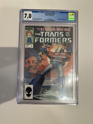 Transformers #1 Cgc 7.0. 1984 First Appearance Decepticons, and Autobots