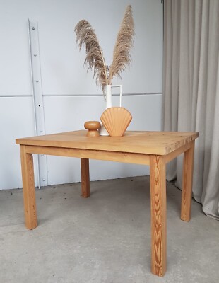 Vintage Late Mid Century Esstisch Kiefer massiv rustikal Scandi Retro R369
