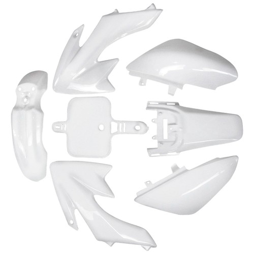 Guardabarros de plástico ABS blanco + calcomanías adhesivas rosa patrones elegantes para bicicleta CRF50 - Imagen 13 de 14