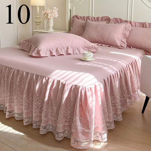 Universal Spitzensaum Tagesdecke Prinzessin Schlafzimmer Bett Rock Abdeckung Haushalt Bettwäsche - Bild 24 von 26