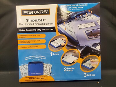 NEW Fiskars The  Ultimate Embossing System Create Projects 3 Easy Steps