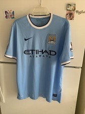 Nike Manchester City 2013 2014 Kun Aguero #16 Jersey 574863-489 Men’s Sz L