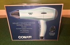 Conair Velvet Touch Dryer 1875 Watts with Diffuser and Concentrator