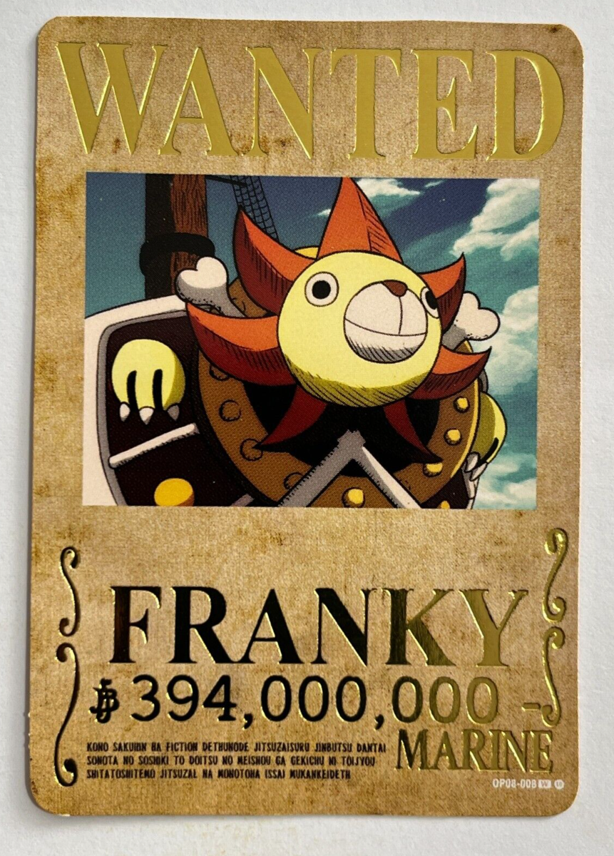 2024 ONE PIECE Card Game TCG #338 FRANKY WANTED Peru Edition Foil