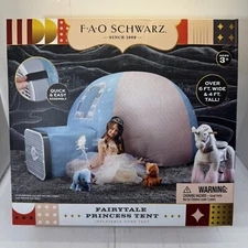 FAO Schwarz Inflatable Dome Princess Toy Tent 78.5" x 50.75" NEW SEALED