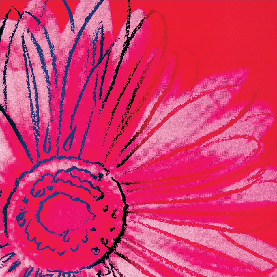 36W"x36H" DAISY, 1982 (AZUL ROSA ROJO AMARILLO) por ANDY WARHOL - OPCIONES de LIENZO Foto 4 de 4