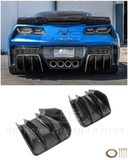 For 14-19 Corvette C7 | Performance Hydro Carbon Fiber Rear Add On Diffuser
