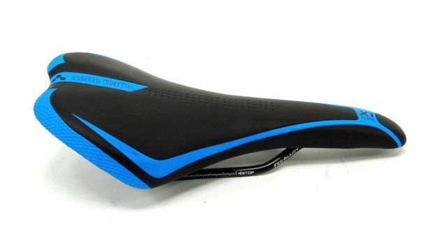 blue bike saddle
