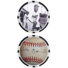 Oscar Charleston SIGNED Baseball Legends Poker Chip