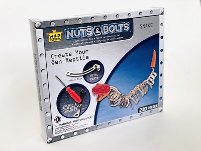 Wild Republic Nuts & Bolts Snake 230 Pieces NEW