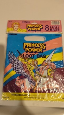 VINTAGE 1980s She-Ra Princess of Power Party Favor Loot bags New Old Stock