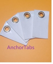 4 - Dupont Self Adhesive Grommet Tabs for TYVEK HomeWrap Sheet Tent Footprints
