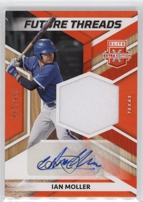 2022 Elite Extra Edition Future Threads Signatures Orange Ian Moller Auto 0u66
