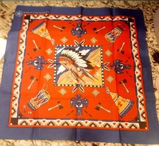 Native American Indian USA Southwest Bandana Vintage