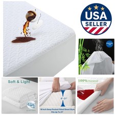 Ultimate Waterproof Queen Mattress Protector with 4D Air Cooling Technology