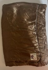 Little Giraffe At Home Brown Baby Blanket Satin T2
