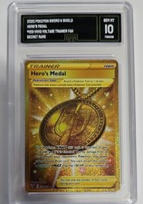 Hero's Medal (Secret) 201/185 Swsh04: Vivid Voltage Holo Gem Mint 10