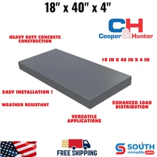 18"x40"x4" Plastic Mounting Pads – Lightweight, Durable HVAC/Outdoor Base