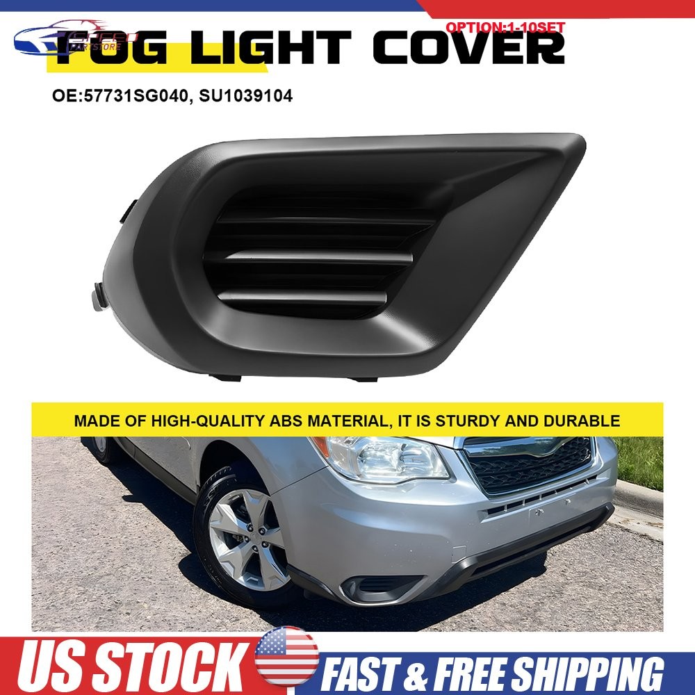 Front Fog Light Cover Passenger Side Textured For 2014-16 Subaru Forester 1-10X