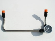 Barry Grant Demon Stainless 4150 Line W Black Fittings Gauge Free Usa Shipping Barry Grant Demon Stainless 4150 Line W Black Fittings Gauge Free Usa Shipping