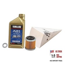 4-Stroke Oil Change Kit Yamalube Hi-Perf. Synthetic 10W-40 Compatible with