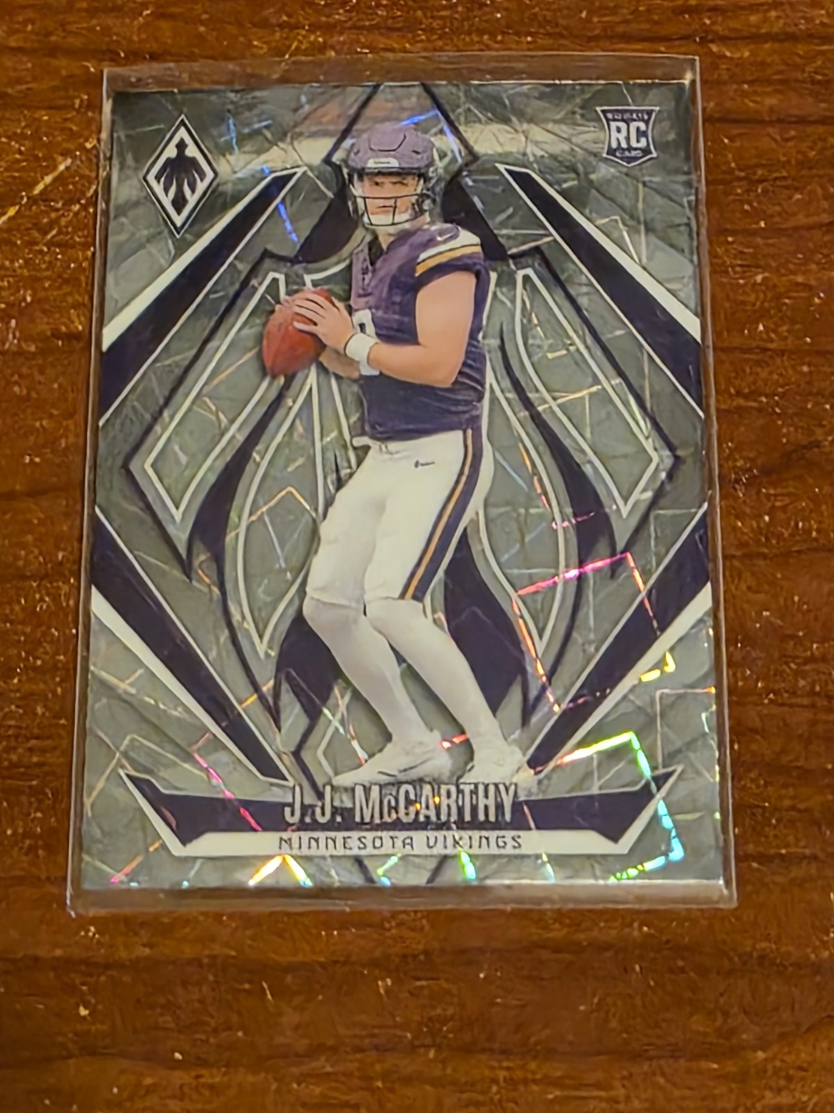2024 Panini Phoenix - Rookies J.J. McCarthy #185 Lazer (RC)
