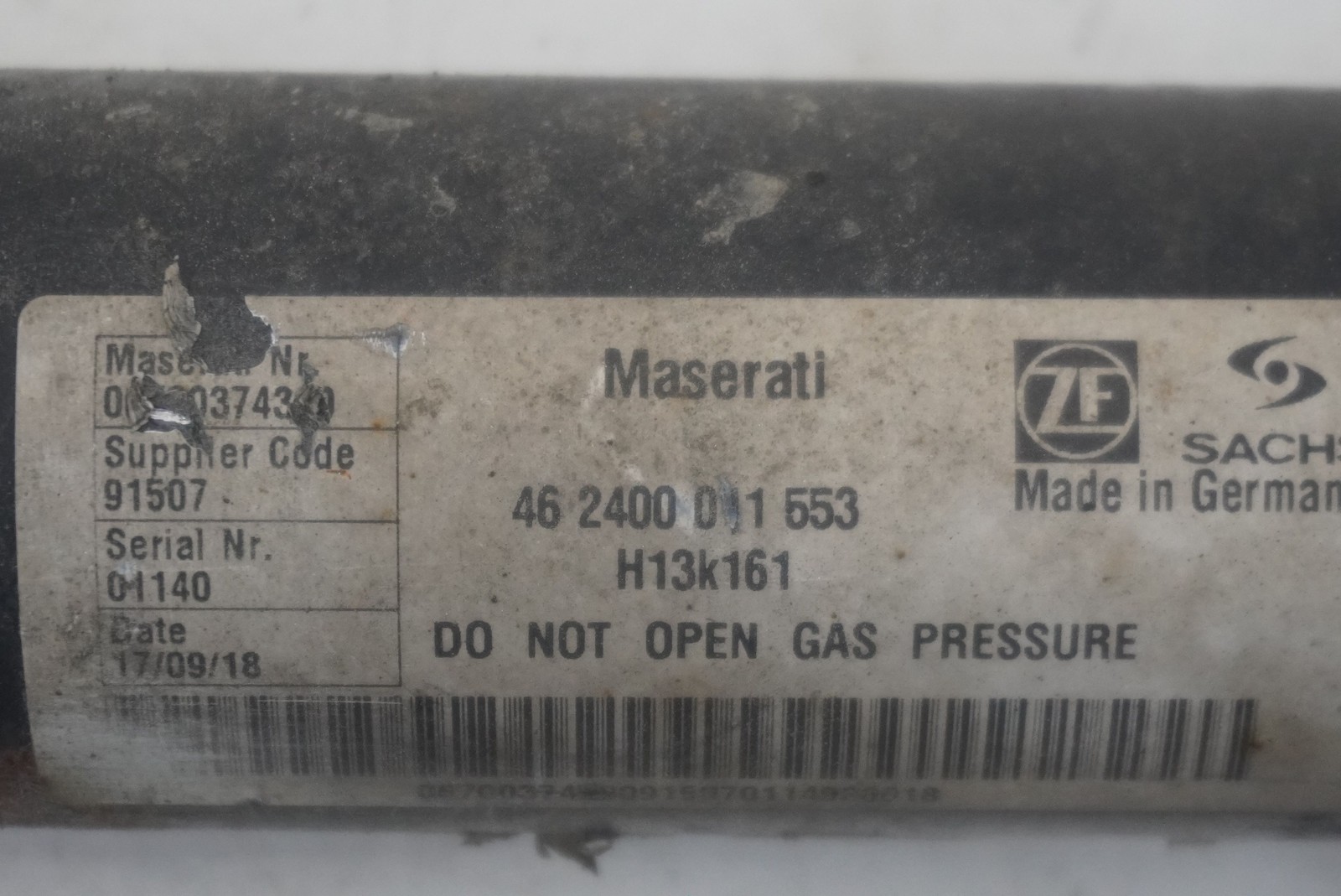 Maserati Levante 2019 Rear Shock absorber spring P/N 670037439