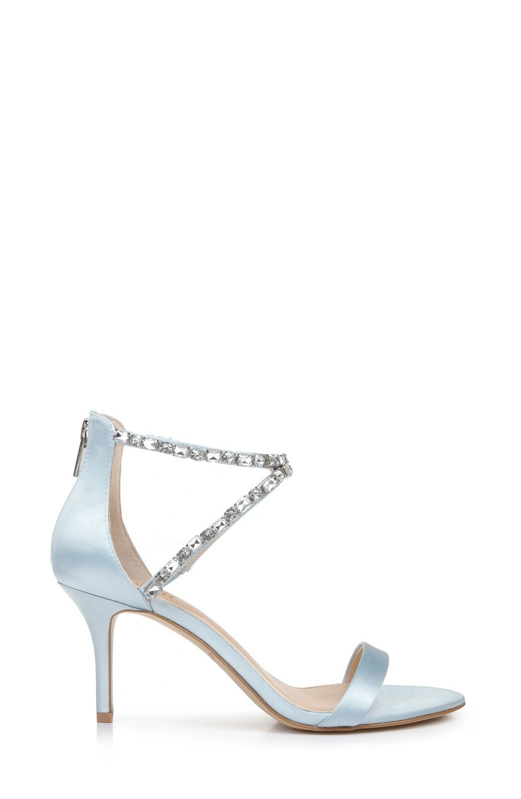 Jewel Badgley Mischka JW4017 Celine tacco a spillo in blu cielo taglia 7 5