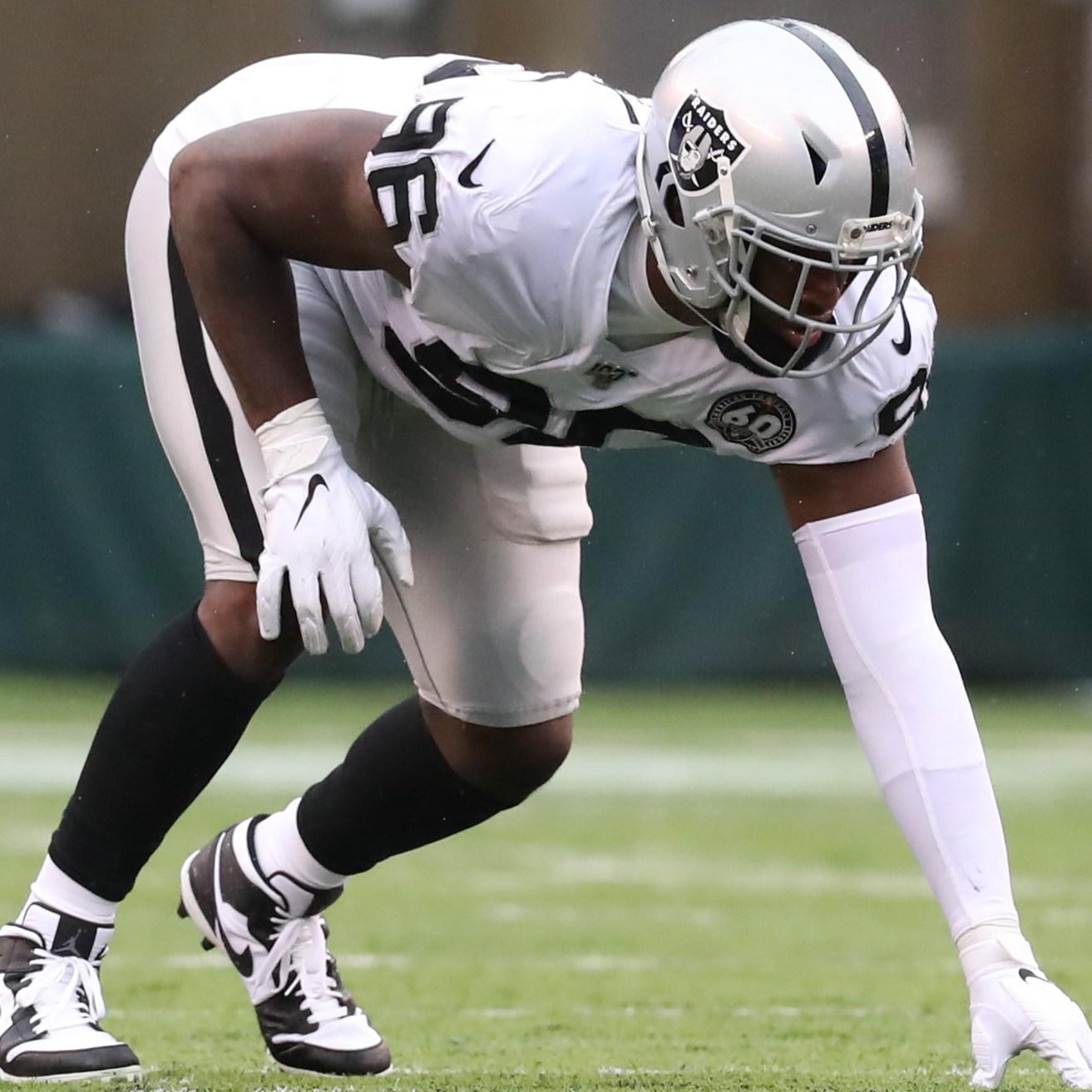 Clelin Ferrell GAME WORN💪12.01.19 Oakland Raiders⚫⚪Nike NFL Jersey 👕vs. Chiefs view 8