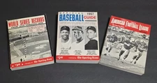 3 The Sporting News Books: 1967 Baseball, 1967 Football, & World Series Records