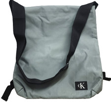Borsa a tracolla Calvin Klein uomo grigia messenger poliestere tracolla regolabile elegante