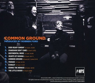 BILL EVANS/ROBBEN FORD/DARRYL JONES/KEITH CARLOCK COMMON GROUND NEW CD