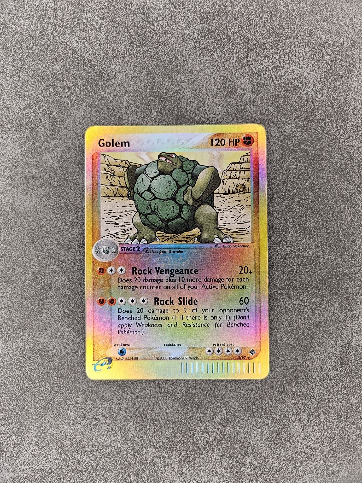 Pokémob TCG Golem 5/97 Reverse Holo Rare EX Dragon - MP