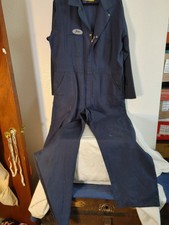 Vintage Men's 46 Long Coveralls Mechanic Grunge Costume Wardrobe Burn Hole Rough
